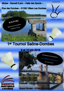 affiche tournoi saone dombes 2018